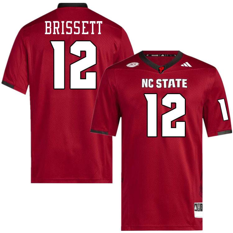 NC State Wolfpack #12 Jacoby Brissett College Football Jerseys,Uniforms-Red